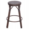 ΣΚΑΜΠΟ ΑΛΟΥΜΙΝΙΟΥ ΜΕΣ.ΥΨΟΥΣ CHINO HM6286.01 BAMBOO LOOK & TEXTILENE ΚΑΦΕ 43x43x65Υεκ