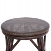 ΣΚΑΜΠΟ ΑΛΟΥΜΙΝΙΟΥ ΜΕΣ.ΥΨΟΥΣ CHINO HM6286.01 BAMBOO LOOK & TEXTILENE ΚΑΦΕ 43x43x65Υεκ