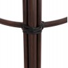 ΣΚΑΜΠΟ ΑΛΟΥΜΙΝΙΟΥ ΜΕΣ.ΥΨΟΥΣ CHINO HM6286.01 BAMBOO LOOK & TEXTILENE ΚΑΦΕ 43x43x65Υεκ