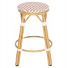 ΣΚΑΜΠΟ ΑΛΟΥΜΙΝΙΟΥ ΜΕΣ.ΥΨΟΥΣ CHINO HM6286.04 BAMBOO LOOK ΦΥΣΙΚΟ & TEXTILENE 43x43x65Υεκ