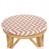 ΣΚΑΜΠΟ ΑΛΟΥΜΙΝΙΟΥ ΜΕΣ.ΥΨΟΥΣ CHINO HM6286.04 BAMBOO LOOK ΦΥΣΙΚΟ & TEXTILENE 43x43x65Υεκ