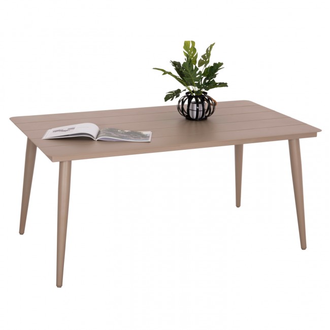 ΤΡΑΠΕΖΙ ΑΛΟΥΜΙΝΙΟΥ ΟΡΘΟΓΩΝΙΟ HIGER HM6291.04 ΚΑΠΟΥΤΣΙΝΟ 160x90x78Υεκ.