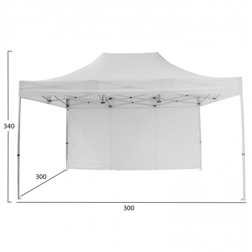 GAZEBO ΕΠΑΓΓΕΛΜΑΤΙΚΟ ΒΑΡΕΩΣ ΤΥΠΟΥ CRESSEN HM6305 ΠΤΥΣΣΟΜΕΝΟ ΑΛΟΥΜΙΝΙΟΥ 3x3x3,4Y