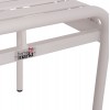 ΣΚΑΜΠΟ ΑΛΟΥΜΙΝΙΟΥ RACHEL HM6340.02 ΛΕΥΚΟ 45x45x46Υεκ.