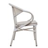 ΠΟΛΥΘΡΟΝΑ ΑΛΟΥΜΙΝΙΟΥ CLAY BAMBOO LOOK ΓΚΡΙ ΠΑΤΙΝΑ ΜΕ TEXTLINE HM5108 57x57x83cm