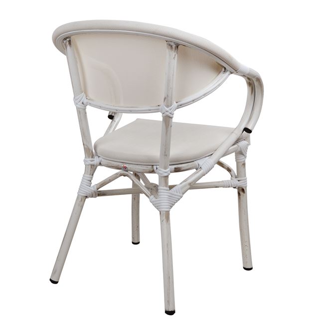 ΠΟΛΥΘΡΟΝΑ ΑΛΟΥΜΙΝΙΟΥ CLAY BAMBOO LOOK ΓΚΡΙ ΠΑΤΙΝΑ ΜΕ TEXTLINE HM5108 57x57x83cm