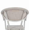 ΠΟΛΥΘΡΟΝΑ ΑΛΟΥΜΙΝΙΟΥ CLAY BAMBOO LOOK ΓΚΡΙ ΠΑΤΙΝΑ ΜΕ TEXTLINE HM5108 57x57x83cm