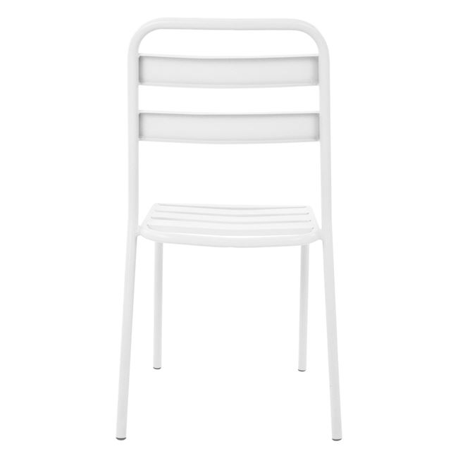 ΚΑΡΕΚΛΑ ΜΕΤΑΛΛΙΚΗ ΛΕΥΚΗ ΜΑΤ JASON HM5177.02 43x50x86cm