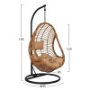 ΚΡΕΜΑΣΤΗ ΠΟΛΥΘΡΟΝΑ ΦΩΛΙΑ CALLIE HM5541.01 ΜΕ WICKER & ΜΑΞΙΛΑΡΙΑ ΜΠΕΖ Φ95Χ195Υ εκ.