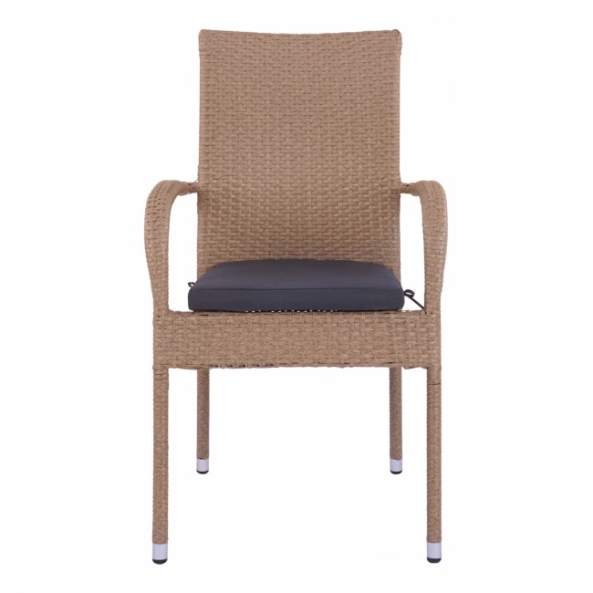 ΠΟΛΥΘΡΟΝΑ ΜΕΤΑΛΛΙΚΗ ANISHA HM5685.02 ΜΕ ΜΑΞΙΛΑΡΙ WICKER ΚΑΦΕ-ΜΟΚΑ ΣΤΟΙΒ/ΜΕΝΗ 56x60x94 εκ.