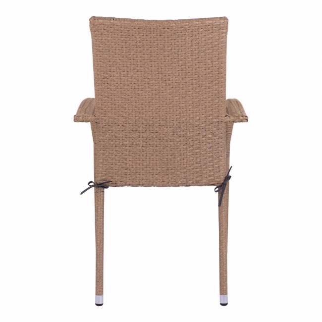 ΠΟΛΥΘΡΟΝΑ ΜΕΤΑΛΛΙΚΗ ANISHA HM5685.02 ΜΕ ΜΑΞΙΛΑΡΙ WICKER ΚΑΦΕ-ΜΟΚΑ ΣΤΟΙΒ/ΜΕΝΗ 56x60x94 εκ.
