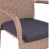 ΠΟΛΥΘΡΟΝΑ ΜΕΤΑΛΛΙΚΗ ANISHA HM5685.02 ΜΕ ΜΑΞΙΛΑΡΙ WICKER ΚΑΦΕ-ΜΟΚΑ ΣΤΟΙΒ/ΜΕΝΗ 56x60x94 εκ.