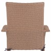 ΠΟΛΥΘΡΟΝΑ ΜΕΤΑΛΛΙΚΗ ANISHA HM5685.02 ΜΕ ΜΑΞΙΛΑΡΙ WICKER ΚΑΦΕ-ΜΟΚΑ ΣΤΟΙΒ/ΜΕΝΗ 56x60x94 εκ.