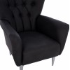 ΠΟΛΥΘΡΟΝΑ ΜΠΕΡΖΕΡΑ Τ. CHESTERFIELD ΣΕ ΧΡΩΜΑ ΜΑΥΡΟ HM9217.01 87x88x100 εκ.