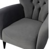 ΠΟΛΥΘΡΟΝΑ ΜΠΕΡΖΕΡΑ Τ. CHESTERFIELD ΒΕΛΟΥΔΟ ΓΚΡΙ HM9217.20 87x88x100 εκ.