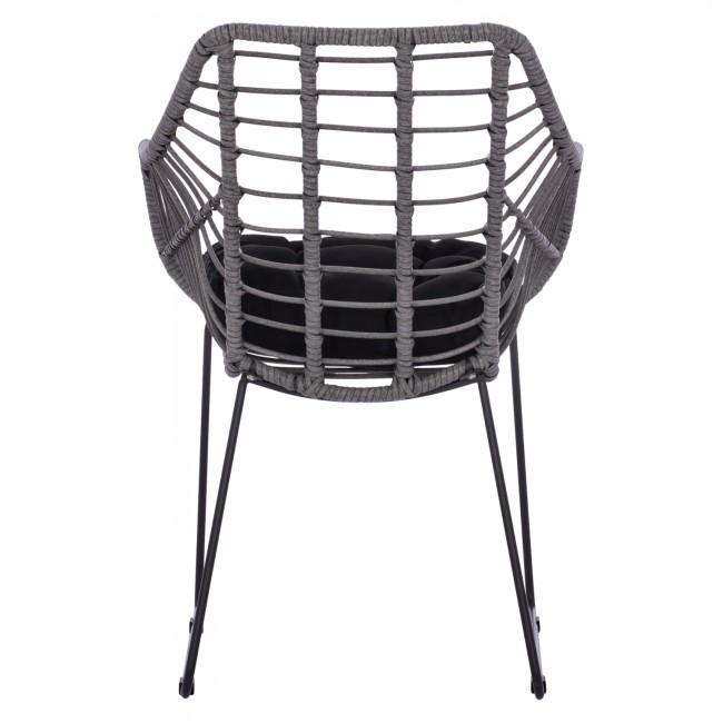 ΠΟΛΥΘΡΟΝΑ RADIA ΓΚΡΙ ΑΝΟΙΧΤΟ WICKER ΜΕ ΜΕΤΑΛΛΙΚΟ ΜΑΣΙΦ ΣΚΕΛΕΤΟ HM5300.20 60x62x84Υ εκ.