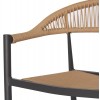 ΠΟΛΥΘΡΟΝΑ ΑΛΟΥΜΙΝΙΟΥ GRET HM5854.02 ΑΝΘΡΑΚΙ PΕ RATTAN ΜΠΕΖ 56x55,5x78Υ εκ.