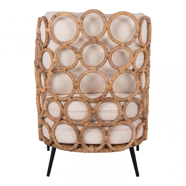 ΠΟΛΥΘΡΟΝΑ RINGER HM9341 ΑΠΟ RATTAN-ΜΕΤΑΛΛΟ ΦΥΣΙΚΟ ΧΡΩΜΑ 65x69x86Y εκ.