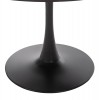 ΤΡΑΠΕΖΙ ΤΡΑΠΕΖΑΡΙΑΣ ROLLO HM9421.02 ΣΤΡΟΓΓΥΛΟ BLACK MARBLE Φ90x74 εκ.