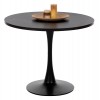 ΤΡΑΠΕΖΙ ΤΡΑΠΕΖΑΡΙΑΣ ROLLO HM9421.02 ΣΤΡΟΓΓΥΛΟ BLACK MARBLE Φ90x74 εκ.