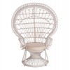 ΠΟΛΥΘΡΟΝΑ ROYAL PEACOCK HM9342.02 RATTAN ΣΕ ΛΕΥΚΟ-ΜΑΞΙΛΑΡΙ ΛΕΥΚΟ 114x72x150Yεκ.