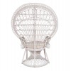 ΠΟΛΥΘΡΟΝΑ ROYAL PEACOCK HM9342.02 RATTAN ΣΕ ΛΕΥΚΟ-ΜΑΞΙΛΑΡΙ ΛΕΥΚΟ 114x72x150Yεκ.