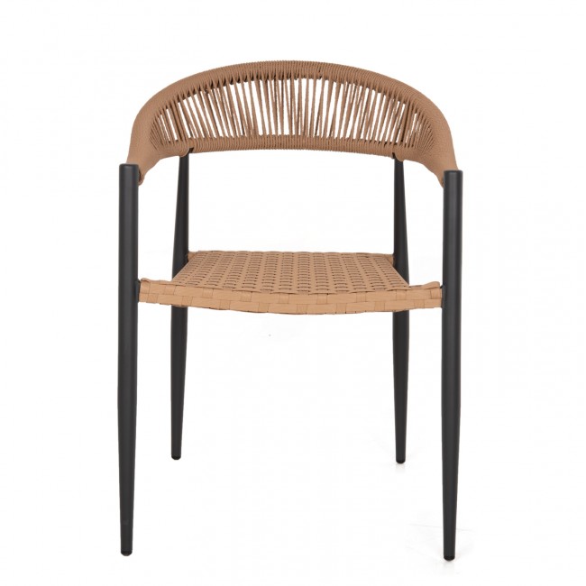 ΠΟΛΥΘΡΟΝΑ ΑΛΟΥΜΙΝΙΟΥ HM5854.12 ΑΝΘΡΑΚΙ PΕ RATTAN ΜΠΕΖ 56x60x78 εκ.