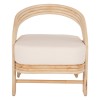 ΠΟΛΥΘΡΟΝΑ DONITA HM9838 RATTAN ΦΥΣΙΚΟ ΜΕ ΛΕΥΚΟ ΜΑΞΙΛΑΡΙ 67x74x78Υεκ.