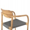 ΠΟΛΥΘΡΟΝΑ OSLO HM9636.08 ΞΥΛΟ TEAK ΦΥΣΙΚΟ & ΓΚΡΙ ΣΧΟΙΝΙ 55x54x80Yεκ.