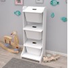ΕΠΙΠΛΟ ΑΠΟΘΗΚΕΥΣΗΣ FRED HM18208.01 ΛΕΥΚΗ ΜΕΛΑΜΙΝΗ 44x35x107Υεκ.