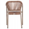 ΠΟΛΥΘΡΟΝΑ ΑΛΟΥΜΙΝΙΟΥ LUCCI HM6266.02 MOKA ΣΚΕΛΕΤΟΣ-P.E.RATTAN ΦΥΣΙΚΟ 58x56x79Υεκ