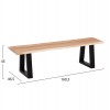 ΠΑΓΚΑΚΙ MONTANA SLIM HM8168.21 ΑΠΟ ΜΑΣΙΦ ΞΥΛΟ ΑΚΑΚΙΑΣ 160,5Χ46,5Χ45Υεκ.