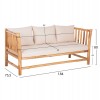 ΣΕΤ ΣΑΛΟΝΙ 4ΤΜΧ EDDARD HM9340.25 ΑΠΟ ΜΑΣΙΦ ΞΥΛΟ TEAK  ΦΥΣΙΚΟ - ΛΕΥΚΟ
