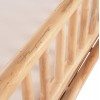 ΣΕΤ ΣΑΛΟΝΙ 4ΤΜΧ EDDARD HM9340.25 ΑΠΟ ΜΑΣΙΦ ΞΥΛΟ TEAK  ΦΥΣΙΚΟ - ΛΕΥΚΟ