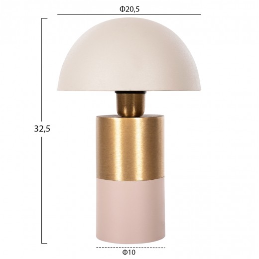 ΕΠΙΤΡΑΠΕΖΙΟ ΦΩΤΙΣΤΙΚΟ PUNE HM4245.10 ΜΕΤΑΛΛΟ ΣΕ ΜΠΕΖ-ΧΡΥΣΟ Φ20,5x32,5Υεκ.