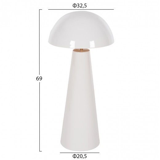 ΕΠΙΤΡΑΠΕΖΙΟ ΦΩΤΙΣΤΙΚΟ SMUSH HM4258.03 ΜΕΤΑΛΛΟ ΣΕ ΛΕΥΚΟ-ΡΥΘΜΙΖΟΜΕΝΟ ΚΑΠΕΛΟ Φ32,5x69Υεκ.