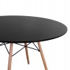 ΣΕΤ ΤΡΑΠΕΖΑΡΙΑΣ 5ΤΜΧ MAGGIE HM21187 MDF TOP & ΠΟΛΥΠΡΟΠΥΛΕΝΙΟ ΣΕ ΜΑΥΡΟ ΧΡΩΜΑ