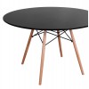 ΣΕΤ ΤΡΑΠΕΖΑΡΙΑΣ 5ΤΜΧ MAGGIE HM21187 MDF TOP & ΠΟΛΥΠΡΟΠΥΛΕΝΙΟ ΣΕ ΜΑΥΡΟ ΧΡΩΜΑ