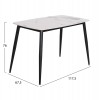 ΣΕΤ ΤΡΑΠΕΖΑΡΙΑΣ 5ΤΜΧ LATRELL HM21192 ΤΡΑΠΕΖΙ ΚΕΡΑΜΙΚΟ TOP-ΒΕΛΟΥΔΟ ΓΚΡΙ ΚΑΡΕΚΛΕΣ