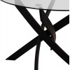 ΣΕΤ ΤΡΑΠΕΖΑΡΙΑΣ 5ΤΜΧ LADY HM21199.02 ΓΥΑΛΙ--ΜΕΤΑΛΛΟ ΣΕ ΜΑΥΡΟ & ΒΕΛΟΥΔΟ ΣΑΠΙΟ ΜΗΛΟ