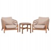 LOUNGE ΣΕΤ SANJI HM21214 ΤΡΑΠΕΖΙ & 2 ΠΟΛΥΘΡΟΝΕΣ--ΞΥΛΟ ΑΚΑΚΙΑΣ-ΑΛΟΥΜΙΝΙΟ-ΣΧΟΙΝΙ