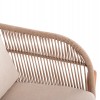 LOUNGE ΣΕΤ SANJI HM21214 ΤΡΑΠΕΖΙ & 2 ΠΟΛΥΘΡΟΝΕΣ--ΞΥΛΟ ΑΚΑΚΙΑΣ-ΑΛΟΥΜΙΝΙΟ-ΣΧΟΙΝΙ