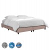 ΥΠΟΣΤΡΩΜΑ/ΚΡΕΒΑΤΙ ΥΠΕΡΔΙΠΛΟ SIGGY HM21217.01 ΜΠΕΖ ΥΦΑΣΜΑ--ΓΙΑ 160x200εκ.