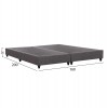 ΥΠΟΣΤΡΩΜΑ/ΚΡΕΒΑΤΙ KING-SIZE SIGGY HM21218 ΓΚΡΙ ΥΦΑΣΜΑ--ΓΙΑ 180x200εκ.