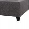 ΥΠΟΣΤΡΩΜΑ/ΚΡΕΒΑΤΙ KING-SIZE SIGGY HM21218 ΓΚΡΙ ΥΦΑΣΜΑ--ΓΙΑ 180x200εκ.