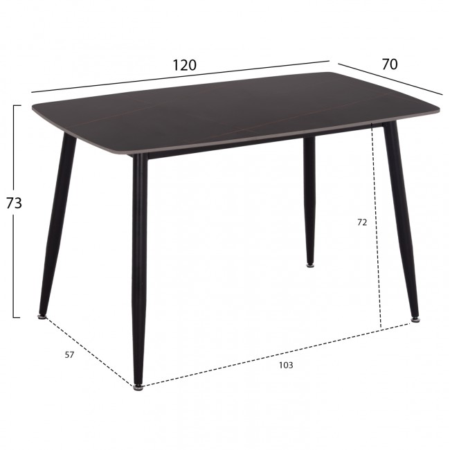 ΣΕΤ ΤΡΑΠΕΖΑΡΙΑΣ 5ΤΜΧ RAVEN HM21264.02 ΚΕΡΑΜΙΚΟ TOP ΜΑΥΡΟ ΜΑΡΜΑΡΟ--ΒΕΛΟΥΔΟ ΣΑΠΙΟ ΜΗΛΟ