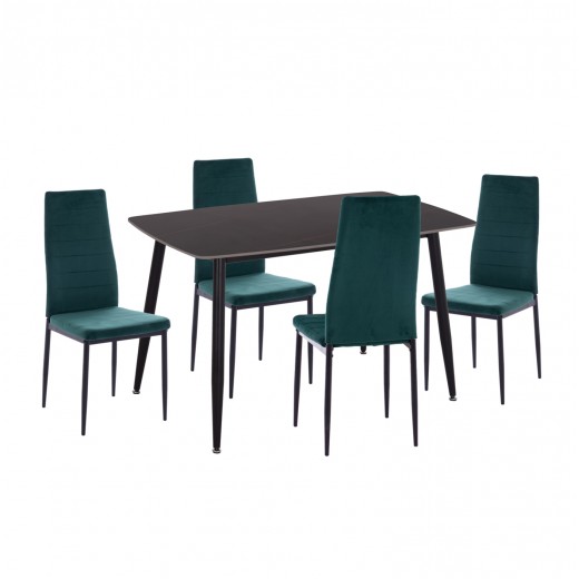 ΣΕΤ ΤΡΑΠΕΖΑΡΙΑΣ 5ΤΜΧ RAVEN HM21265.02 ΚΕΡΑΜΙΚΟ TOP ΜΑΥΡΟ ΜΑΡΜΑΡΟ--ΒΕΛΟΥΔΟ ΚΥΠΑΡΙΣΣΙ