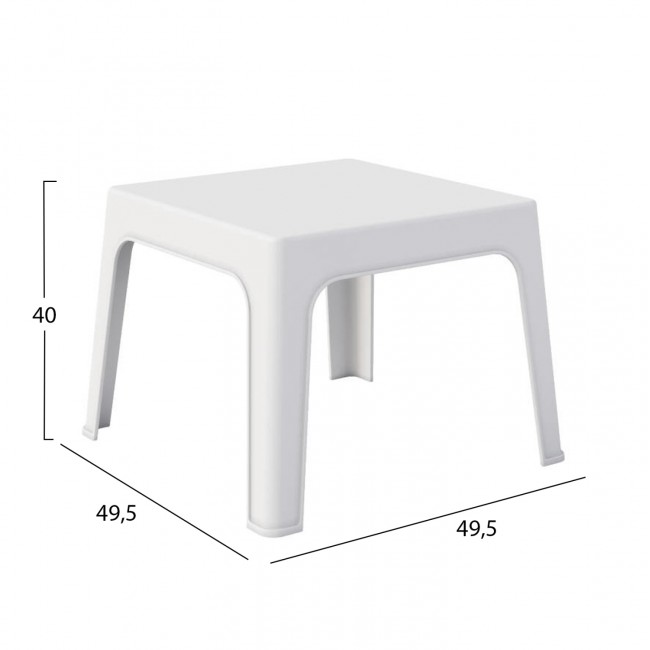 ΣΕΤ 3ΤΜΧ ΠΟΛΥΠΡΟΠΥΛΕΝΙΟΥ SLEEK HM21267.01 ΤΡΑΠΕΖΑΚΙ & 2 ΠΟΛΥΘΡΟΝΕΣ-ΛΕΥΚΟ