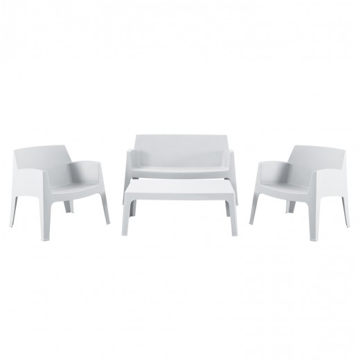 ΣΕΤ ΣΑΛΟΝΙ ΕΞ.ΧΩΡΟΥ 4ΤΜΧ SLEEK HM21268.01 ΛΕΥΚΟ ΠΟΛΥΠΡΟΠΥΛΕΝΙΟ