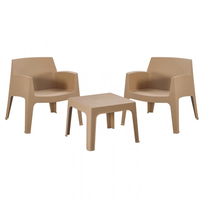 ΣΕΤ LOUNGE 3ΤΜΧ SLEEK HM21274.03 ΚΑΠΟΥΤΣΙΝΟ ΠΟΛΥΠΡΟΠΥΛΕΝΙΟ